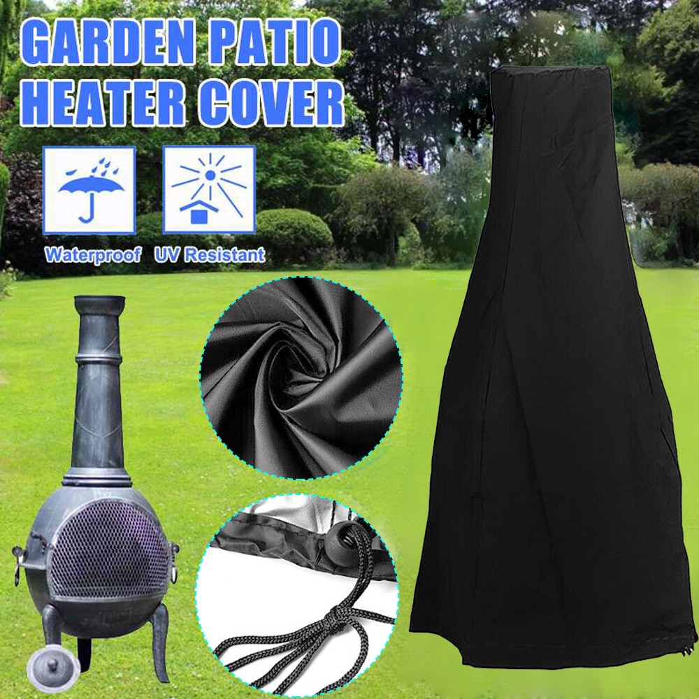 1.2M Dust Cover Waterproof UV Resistant Chimney Covers Outdoor Patio Garden Furniture Kitchen BBQ Chimnea Dust Proof Protector