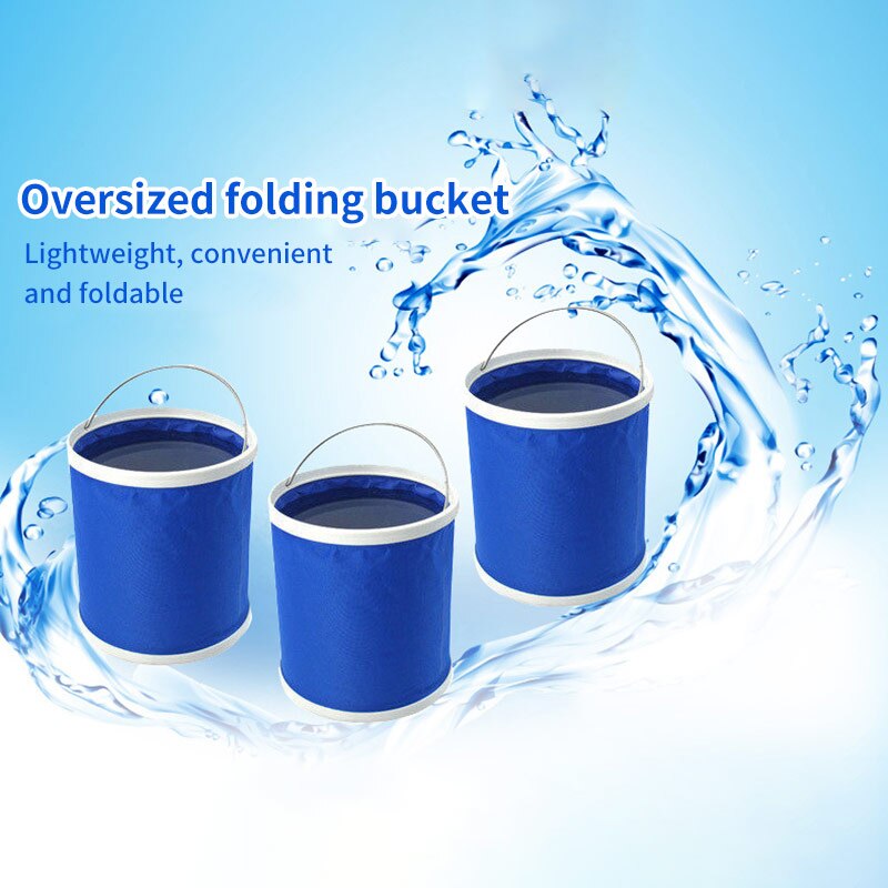 Cubo plegable a prueba de agua es conveniente respetuoso con el medio ambiente resistente al desgaste plegable cubo para coche de mantenimiento de lavado de coche cubo portátil