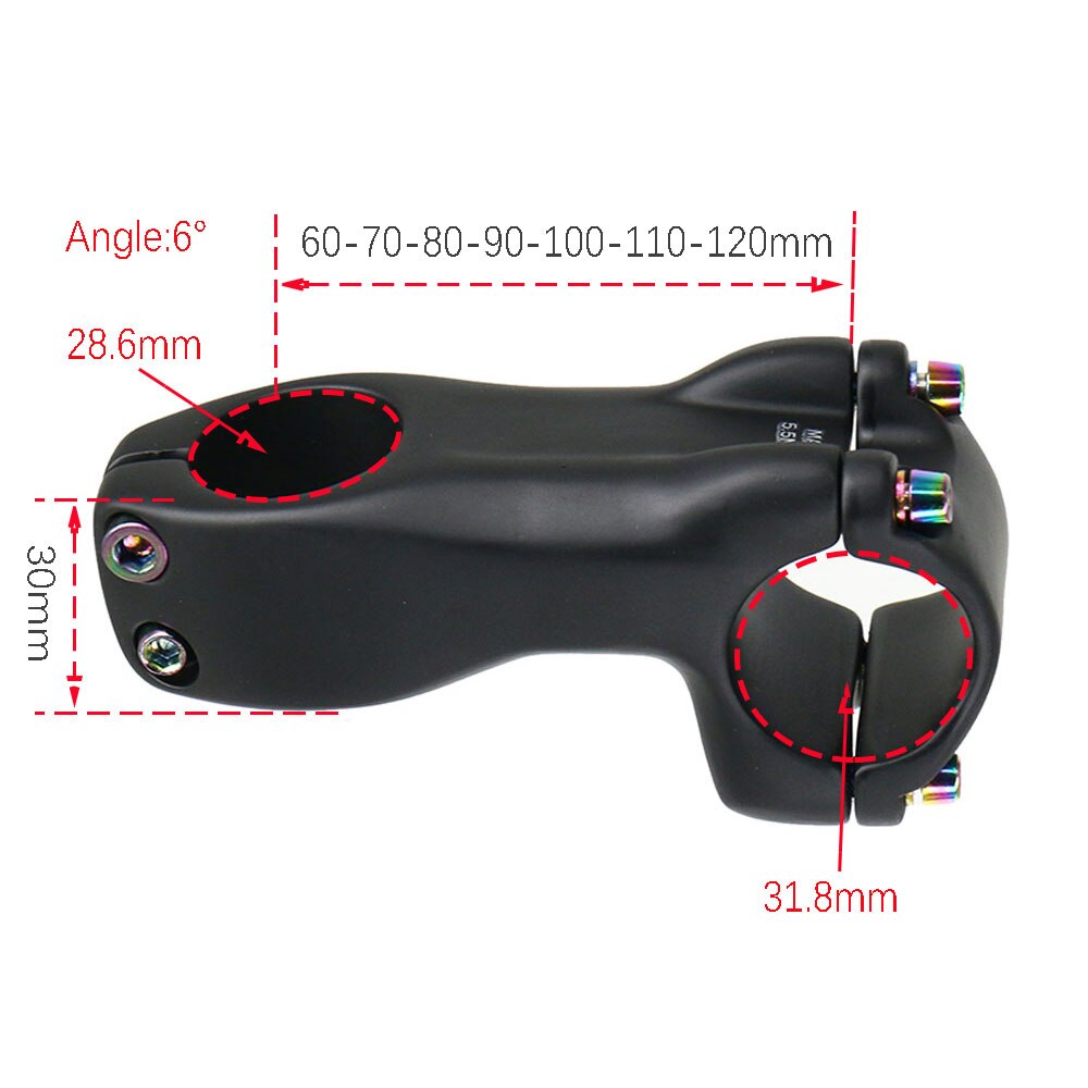 ELITA ONE Carbon Stem 60mm MTB/Road Bike Stems Carbon Faceplate Suitable for Carbon Fiber Handlebars 31.8mm