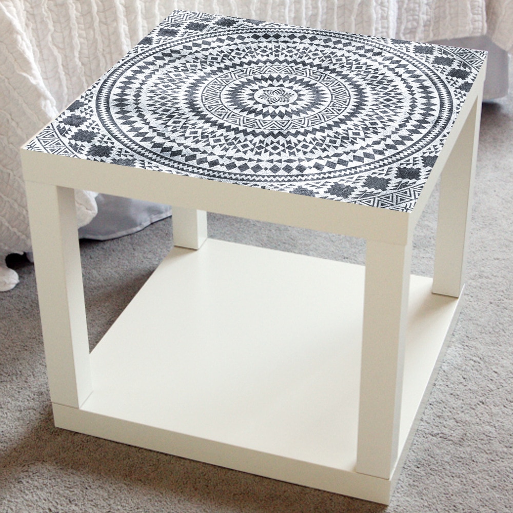 55*55cm mandala tyylistä pvc-pöytätarraa kahvila-baariin itseliimautuva tee-se-työpöytä kunnostustarra vedenpitävä pöytäliinapäällinen sisustus