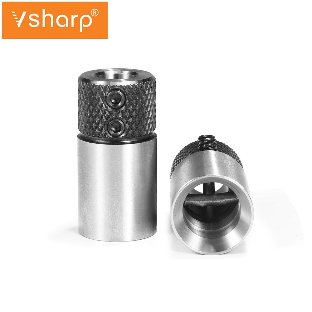 1pcs Woodworking Drill Row Cross Sleeve Clamp Drill Sleeve Base for Wood Drill Bit on Drilling Rig Collet Chuck