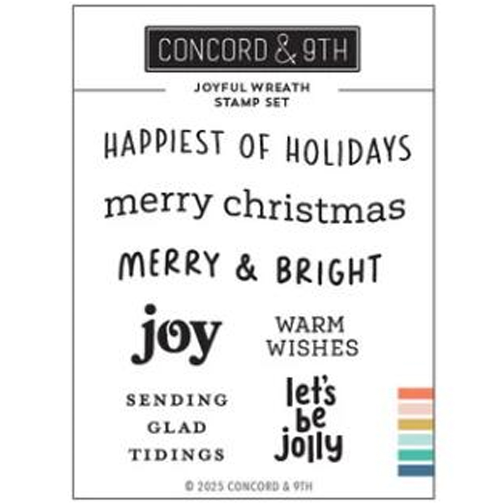 Joyful and Merry Christmas Metal Cutting Dies Clear Stamps Scrapbooking Icons Stencil Pack Album DIY Embossing Craft