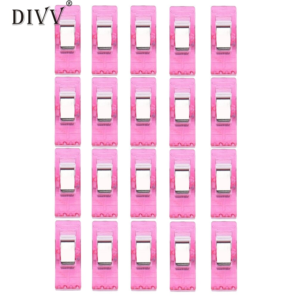 20 stuks doorzichtige naai-knutselquiltbindingen, plastic clips, klemmen, hemel, pinces couture naai-naaiklemmen 20