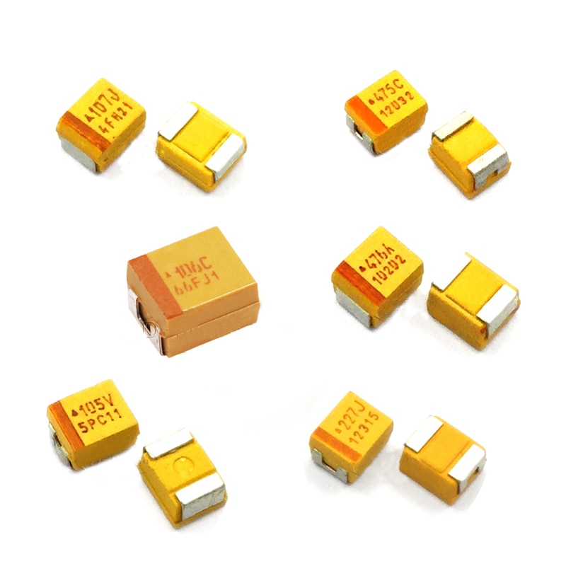 10pcs SMB Tantalum Capacitor B Series 3528 (4V 220uF) 6.3V(47uF 100uF) 16V(4.7uF 47uF) 25V(4.7uF 10uF) (35V 1uF) (50V 1uF)