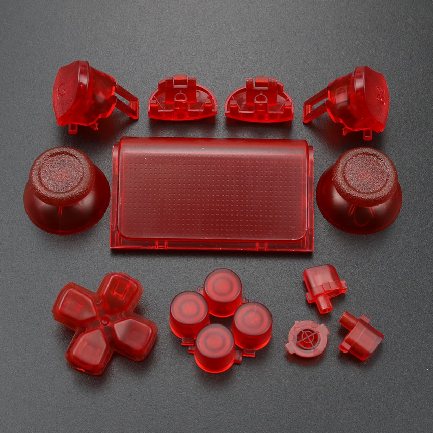 YuXi-JDM JDS 040 050 055 Thumbstick pour PS4 Pro Slim Contrmatérielle, Inter Inj Button, Direction Key, ABXY Buttons, JoysUniverse Cap, DSub R1 L1: YELLOW