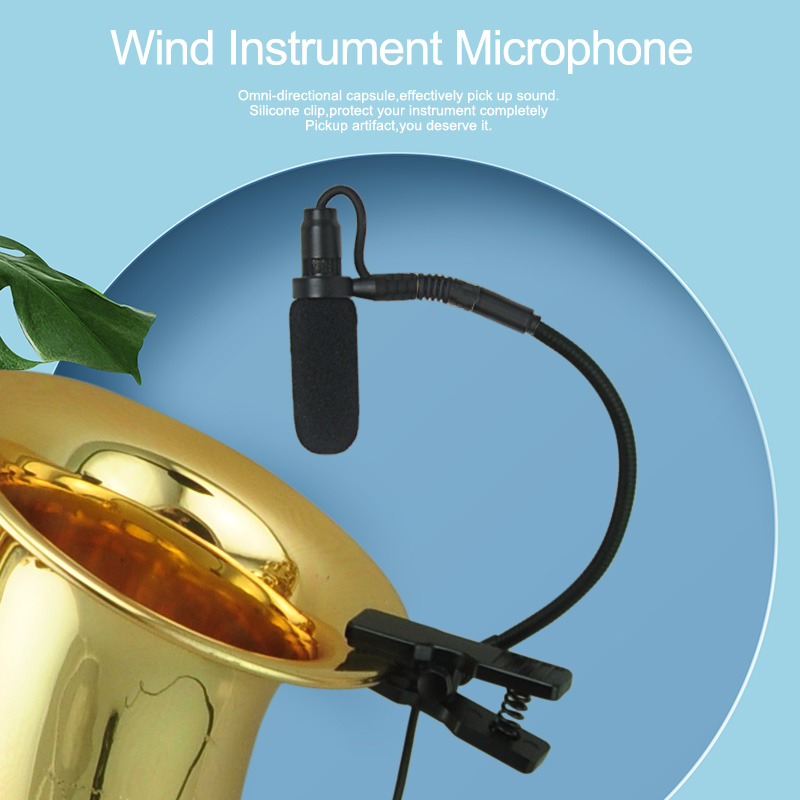 Mini-Saxophon, 3-polig, 4-polig, Mikrofon, XLR, 3,5-mm-Stecker, Musikinstrument, Mikrofon, omnidirektionaler Typ, Saxophon-Mikrofon, Kunststoffbox Ich bin-20