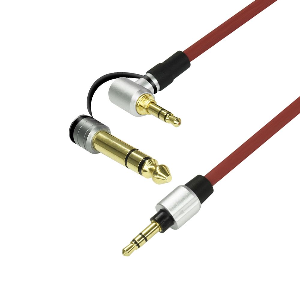 Cable de Audio estéreo de repuesto AUX para Dr Dre Solo/ Pro/ Mixr/ auriculares/estudio para adaptador de auriculares Beats