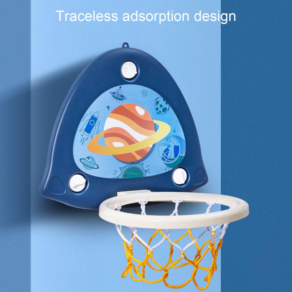 Basketball Hoop Kit High Elastic Ball Basketball Hoop Set Tear Resistant Compact Safe Folding Kid Basketball Kit