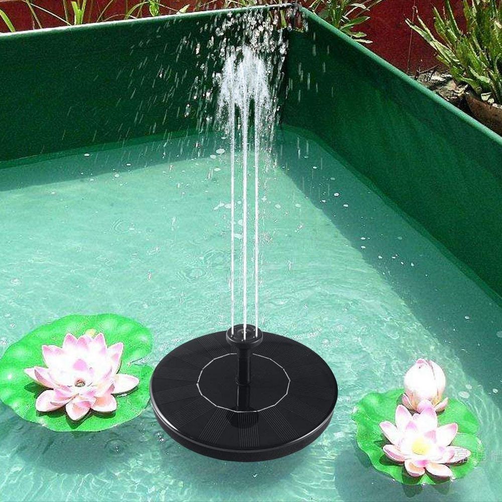 Solar Water Fountain Garden Pool Pond Floating Water Fountain Waterproof Outdoor Solar Panel Pond Patio Garden Lawn Decoration