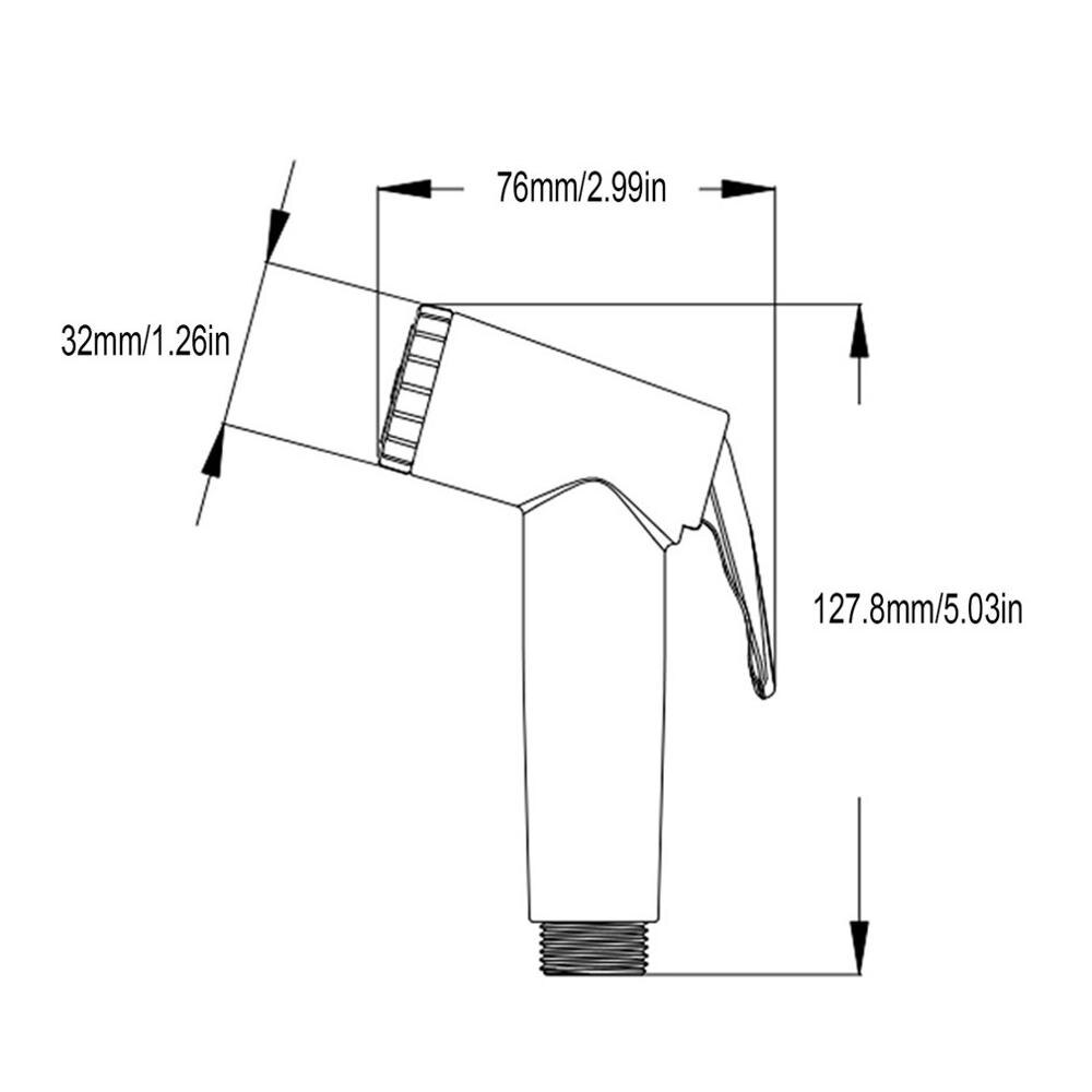 Handheld Toilet bidet sprayer set Kit Stainless Steel Hand Bidet faucet for Bathroom shower head self cleaning