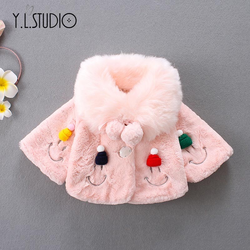 Herfst en Winter Vrouwelijke Baby Glimlach Gezicht Mantel Trui Leuke Glimlach Warme Jas Kid Winter Jas Meisjes Meisjes Puffer jas