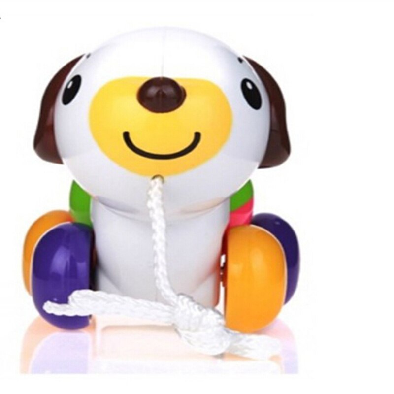 Kleinkind Baby Spielzeug Traditionellen ziehen Entlang Ente Hund Kunststoff Spielzeug Für freundlicher Geräusche Spielzeug Newbrons Baby Lernen Spaziergang Spielzeug Rasseln