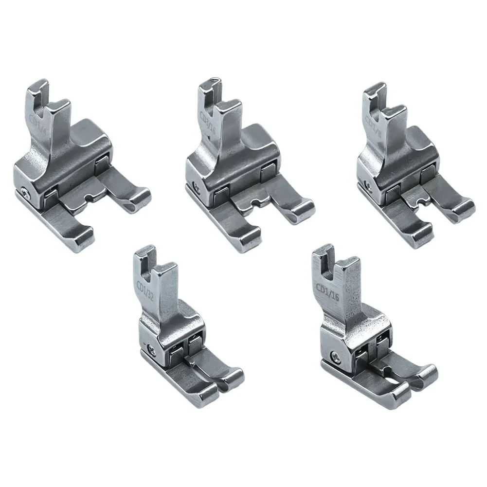 Prensatelas Universal para máquina de coser, tamaño de 1mm a 6mm, izquierda y derecha, totalmente de acero, 1 ud.