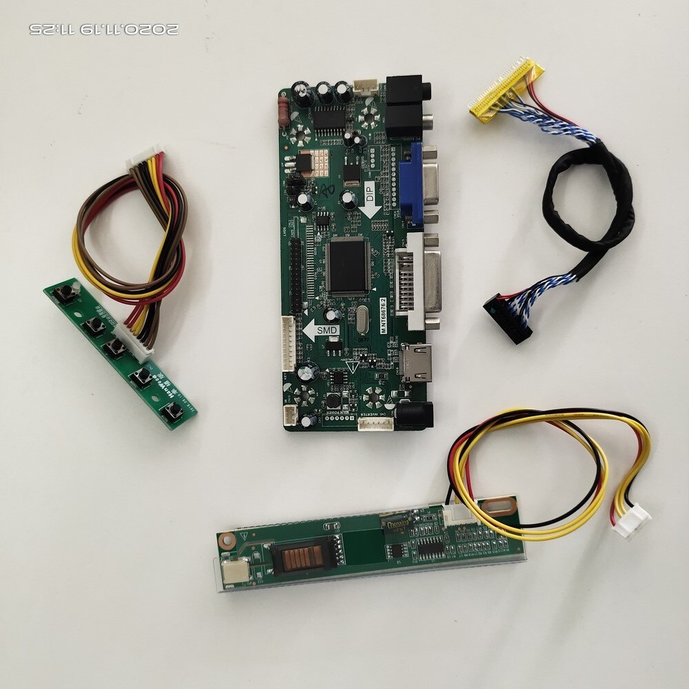 Kit M.NT68676 für CLAA154WB03/CLAA154WB04/CLAA154WB05 1280x800 Panel HDMI + DVI + VGA LCD Controller Board 30pin audio Bildschirm 15.4"