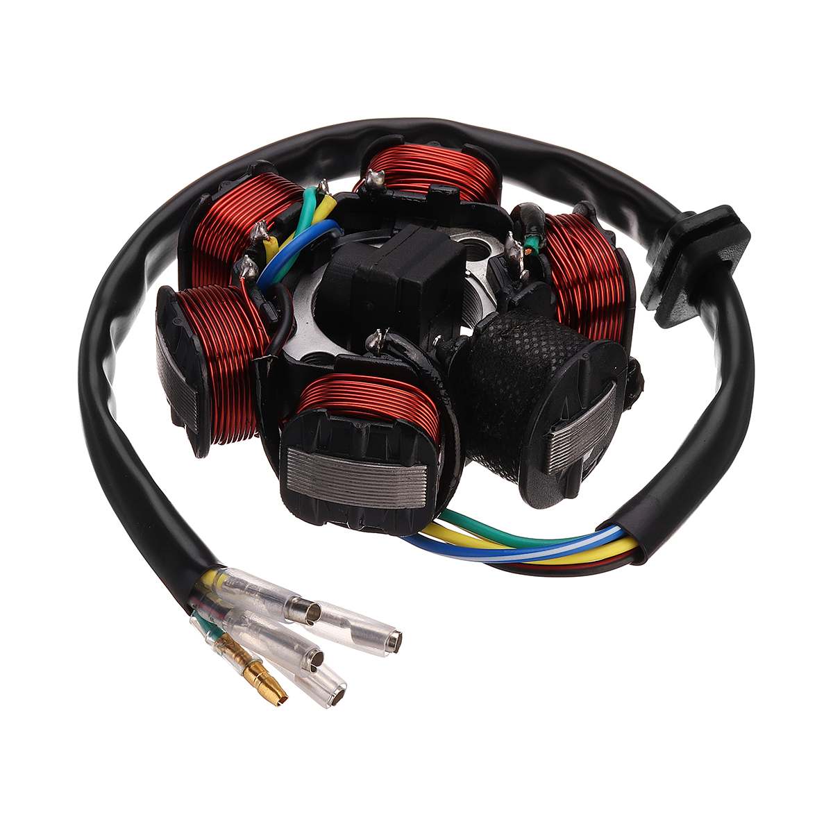 Motorsykkel tenningssett 50cc-125cc komplett ledningsnett cdi stator 6 Spole stang tenning elektrisk til motorsykkel atv