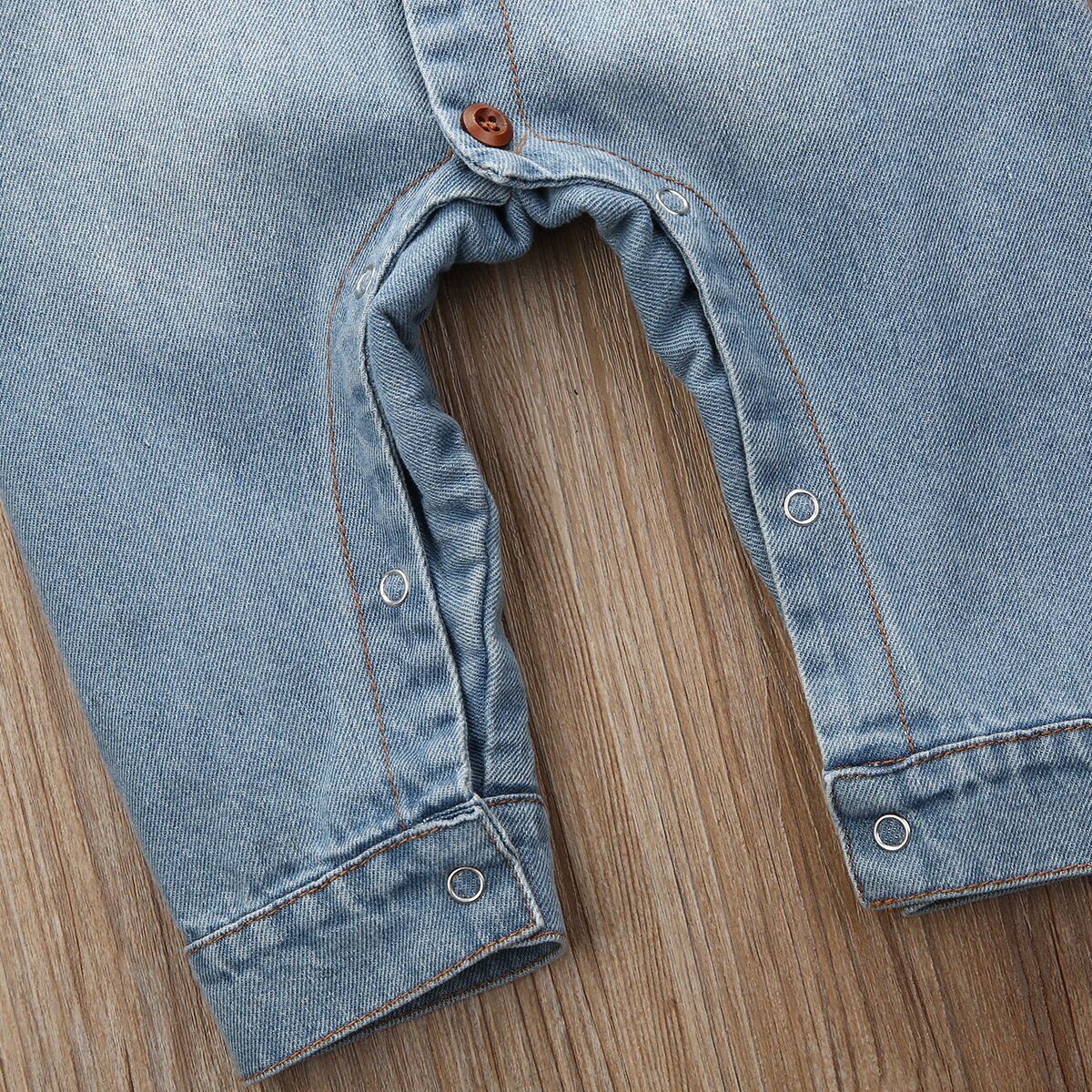 0-18M Toddler Baby Boys Kids Giraffe Denim Fabric Romper Autumn Winter Outfits Clothes
