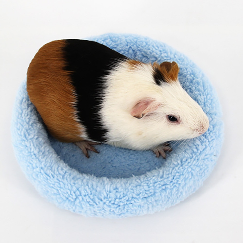 Soft Fleece Guinea Pig Bed Winter Small Animal Cage Mat Hamster Sleeping Bed Nest Bed Squirrel Hamster House Small Pet Products