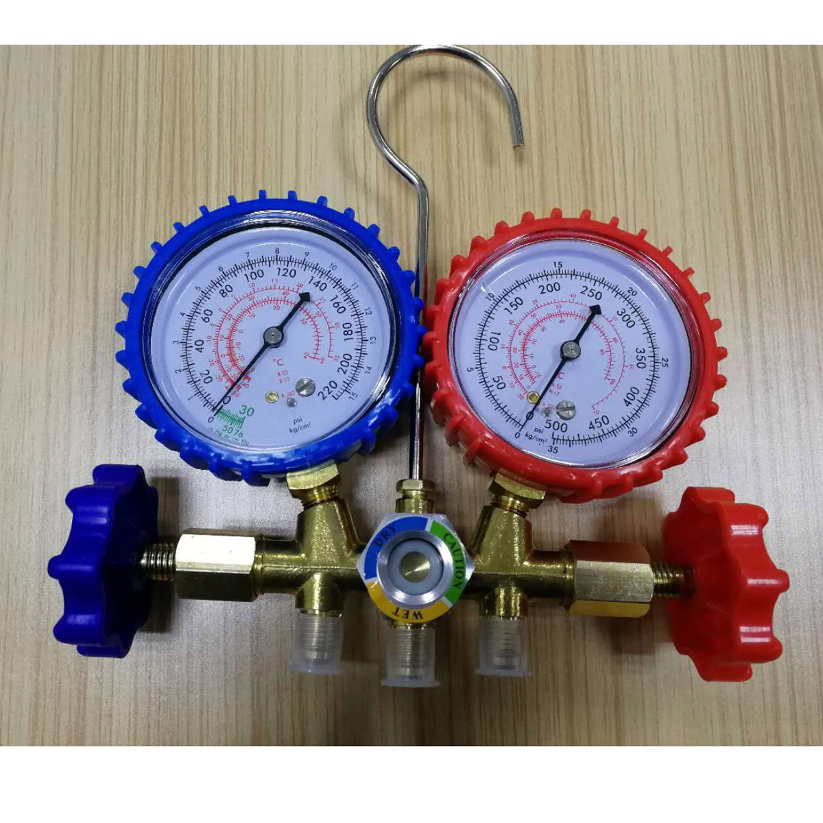 Manifold Gauge Durable Portable Dual-use Air Conditioner Gauge Refrigerant Recovery Kit Refrigeration Freon Kit for Repair Store