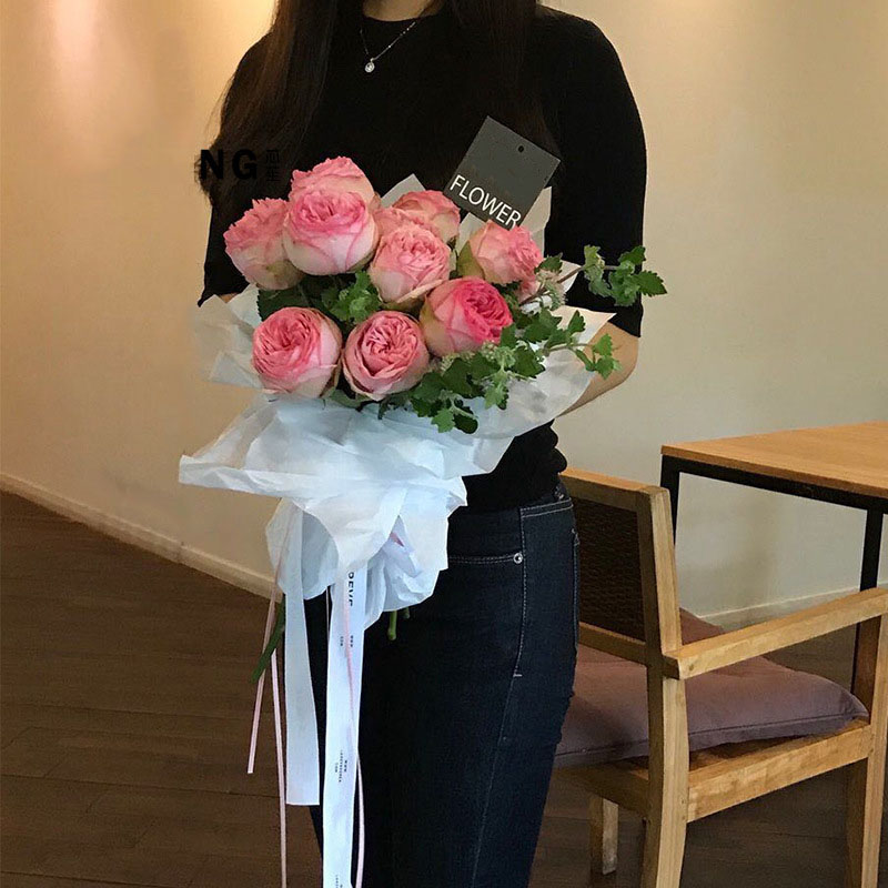 40pcs Tissue Paper 75*52CM Craft Paper Floral Wrapping Scrapbooking Paper Decorative Flower Paper Home Decoration Party