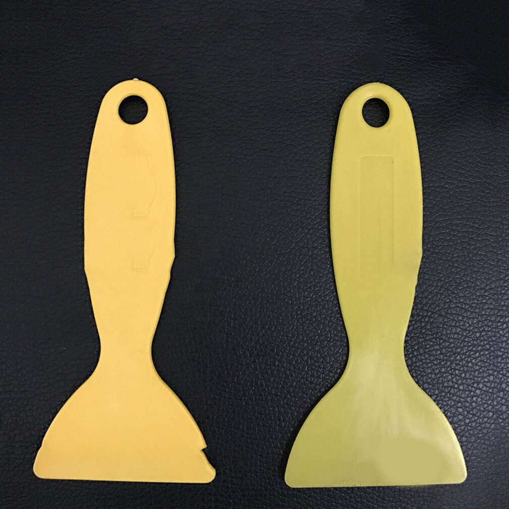 Yellow Plastic Small Scraper Car Film Tools Wiper Plate Glass Car Sticker Tools Film Scraper Car Film Tools Scraper