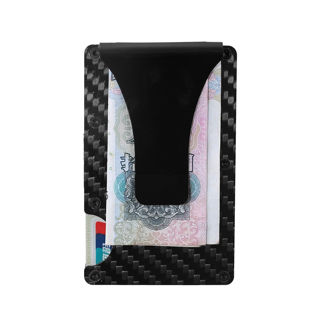 Carbon Fiber Metal Card Pakket Anti-Diefstal Ultra-Dunne Kleine Grote Capaciteit Anti-Demagnetiseren Portemonnee Bank card Id Card Sets