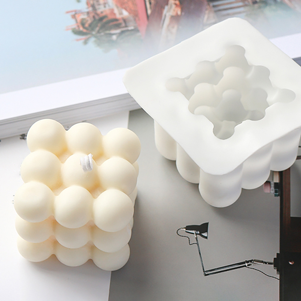 Stampo per candele 3D stampo in silicone fai-da-te stampi per sapone in cera fatti a mano: piazza mold-L
