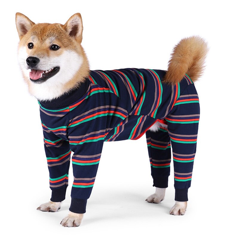 Elastische Hond Jumpsuits Vier Voeten Hond Lichtgewicht Pyjama 4 Benen Hond Onesies T-shirt Pure Pet Kostuum Voor Kleine Medium Grote honden