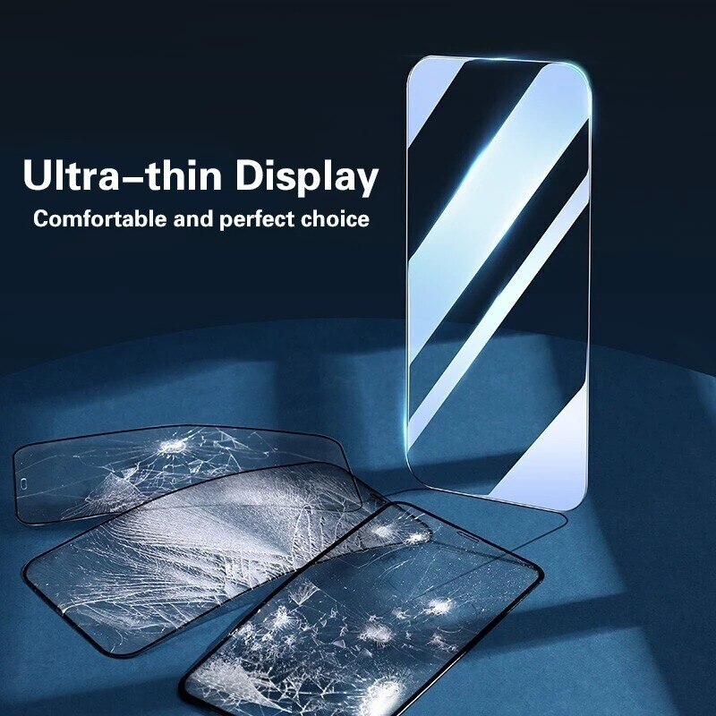 4Pcs Full Cover Protection Glass On the For iPhone 13 12 11 Screen Protector For iPhone 6s 7 8 Plus 11 13 Pro X XR XS MAX Glass