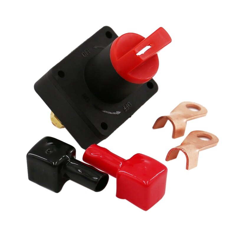 Battery Switch Car Van Truck RV Boat Battery Power Disconnect Rotary Isolator Kill on OFF Switch 300A: Default Title