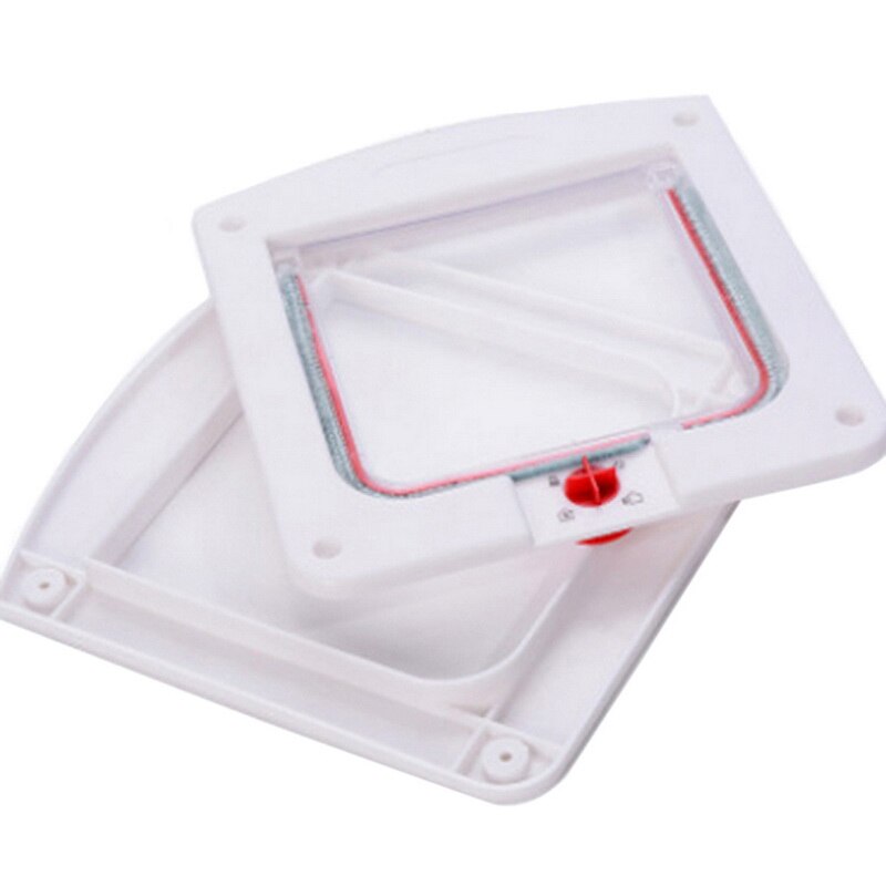 Pet porta automática dobrável seguro guarda pet kit porta gato gatos pequenos cães passar através de montagem na parede do cão suprimentos de segurança