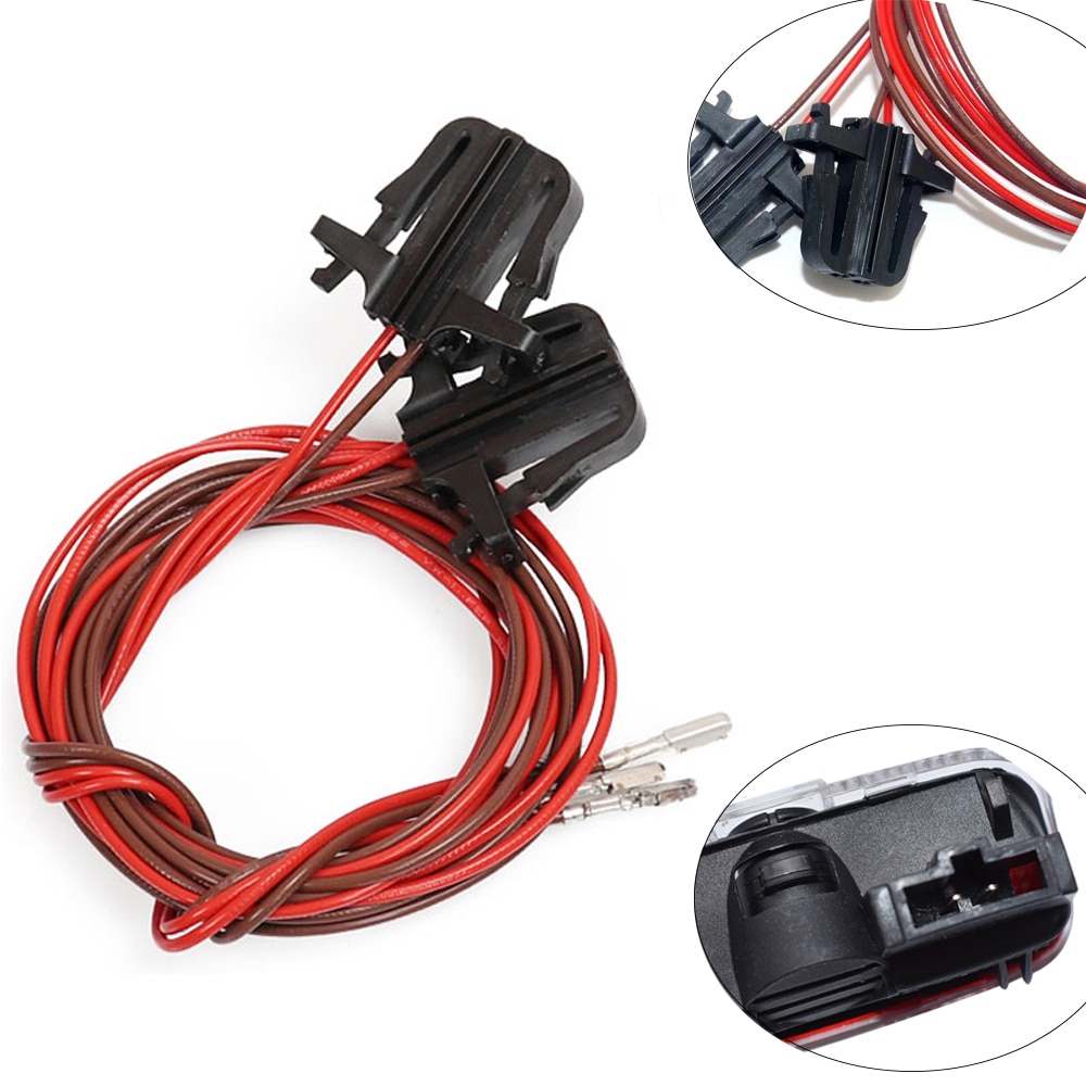 Conector de cables para luces de puerta de coche, Conector de arnés para VW Jetta MK5 MK6 MK7 Golf 5 6 7 Passat B6 B7 CC EOS, accesorio para coche Touareg