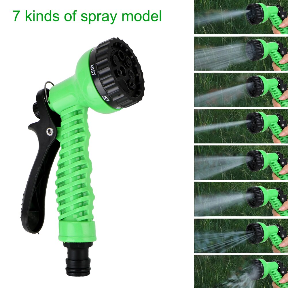 Expandable Garden Hose Pipe Water Hose Cars Garden Washing Hose Sprayer 7 Modes Adjustable Water Gun Foam High Pressure