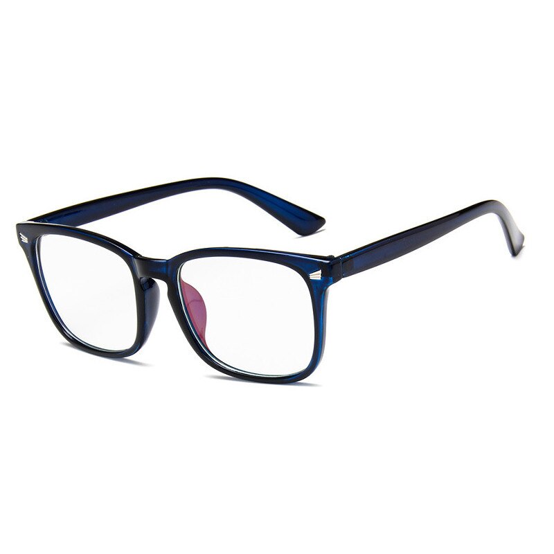 KOTTDO-gafas cuadradas clásicas para hombre y mujer, montura de plástico Retro, óptica, Uv400: blue