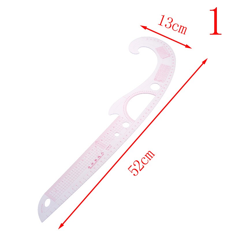 1pc Super Soft Plastic Curve Ruler Drawing Tailor Ruler Yardstick Sewing Tools Accessories , 2pc chalk pen: 1