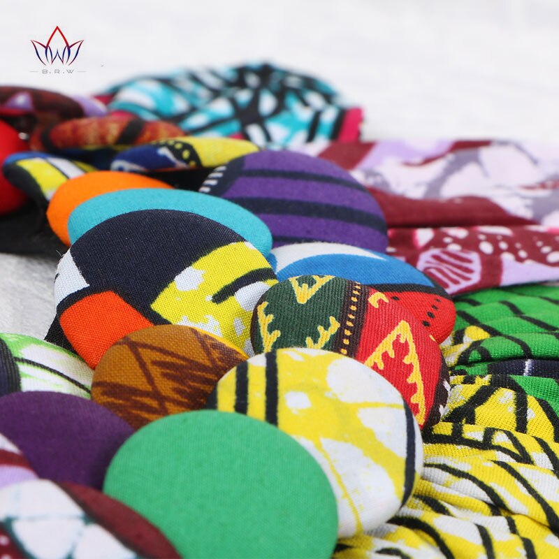 Ankara knapp haklapp knapp örhängen statement halsband tribal halsband handgjorda blomma form afrikanska smycken wya 063