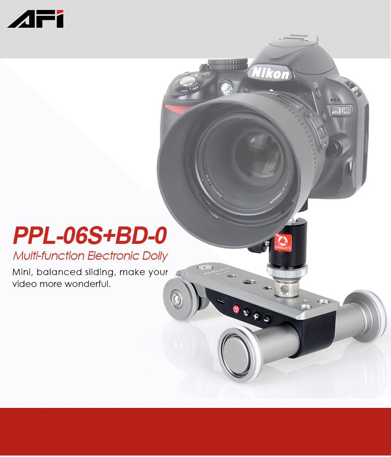 PPL-06S 3-Wiel Auto Dolly 5 Snelheden Gemotoriseerde Video Auto Slider Skater voor Canon iPhone Samsung Huawei GoPro Hero camera r60