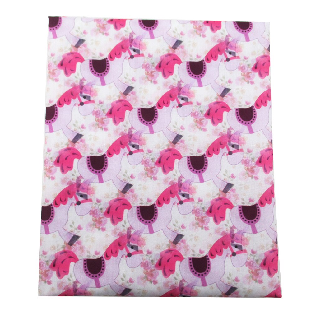 Accesorios David 50*145cm patchwork unicornio caballo poliéster tela de algodón para tejido niños hogar textil costura Tilda muñeca, c2793