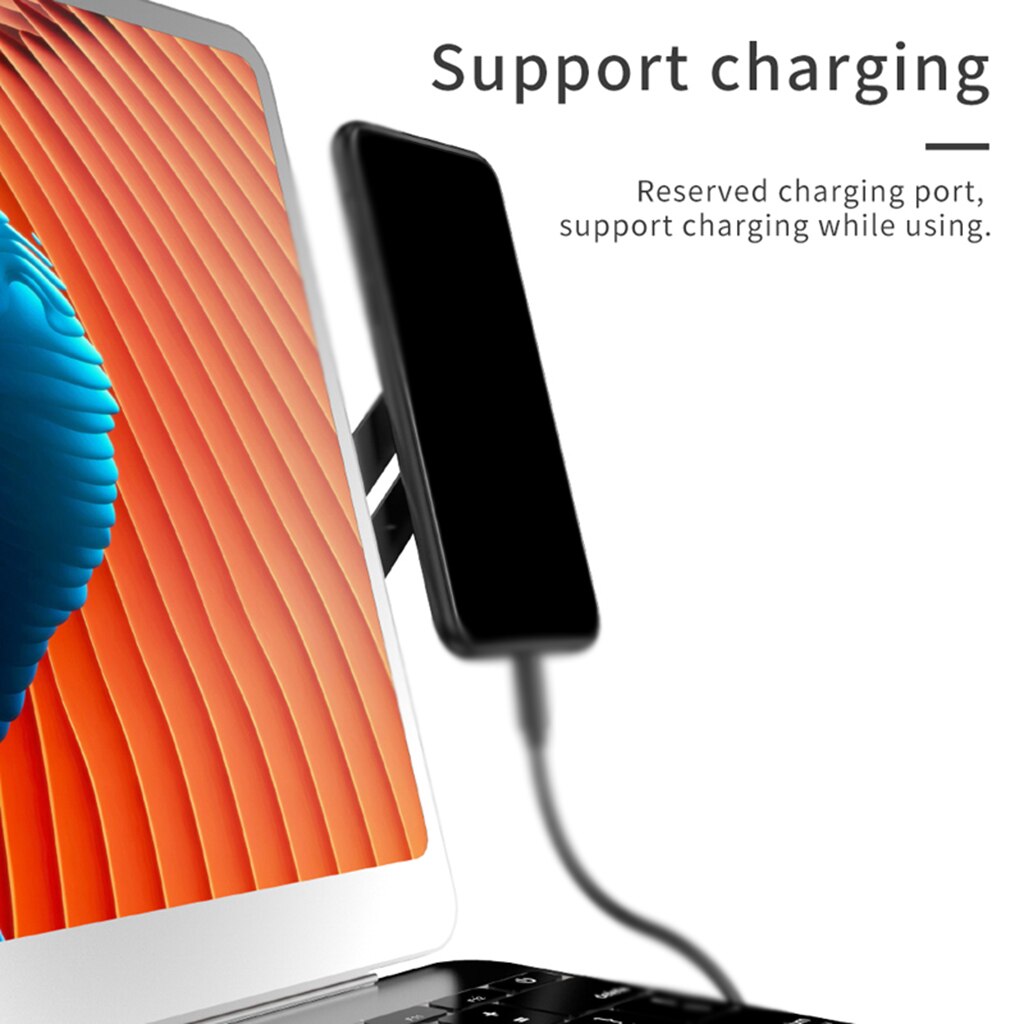 Holdbar sidemontert magnetisk brakeklips bærbar stativ mobiltelefonholder