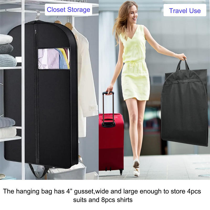 Housse de transport pour vêtements de voyage portables, protection anti-poussière, sacs de rangement pour vêtements, manteaux, robes de smoking