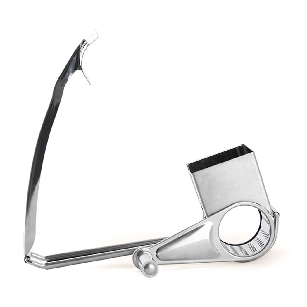 Multi-use Rotary Cheese Grater Stainless Steel Cheese Chocolate Grater With 3 Different Drums Cheese Butter Grater Slicer