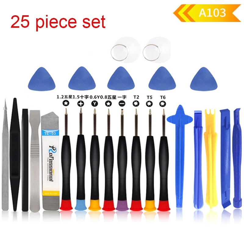 20 in 1 Handy Reparatur Werkzeuge Handy Öffnungs-hebel-reparatur-werkzeug-set Kits Schraubendreher-set für Samsung Xiaomi iPhone Reparatur tool Kit: 25 in 1 Tool Set