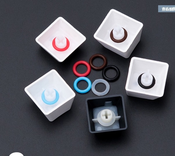 Schakelaar Keycap O-Ring Geluid Dempers Voor Mechanische Toetsenbord Toetsen 120 Stks/partij Key Cap Rubber O-Ring Switch buffer