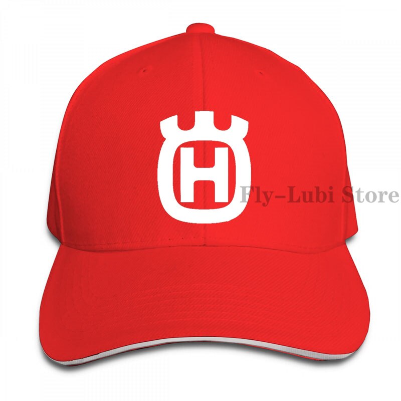 Husqvana Baseball cap men women Trucker Hats adjustable cap: 1-Red