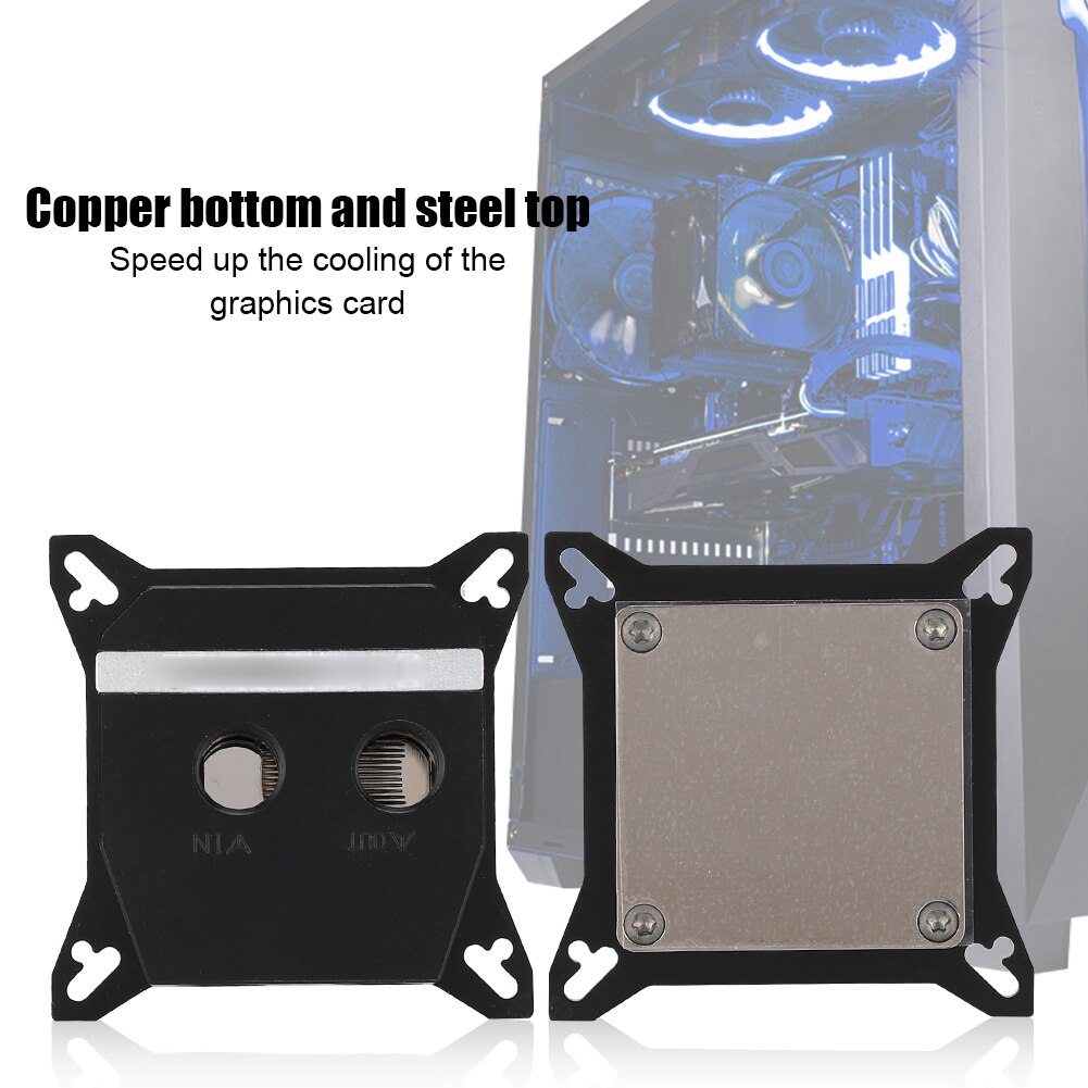 Graphics Card Core Water Cooling Block Metal GPU Water Cooling Head VGA-HSC Core Covered Water-Cooled Universal