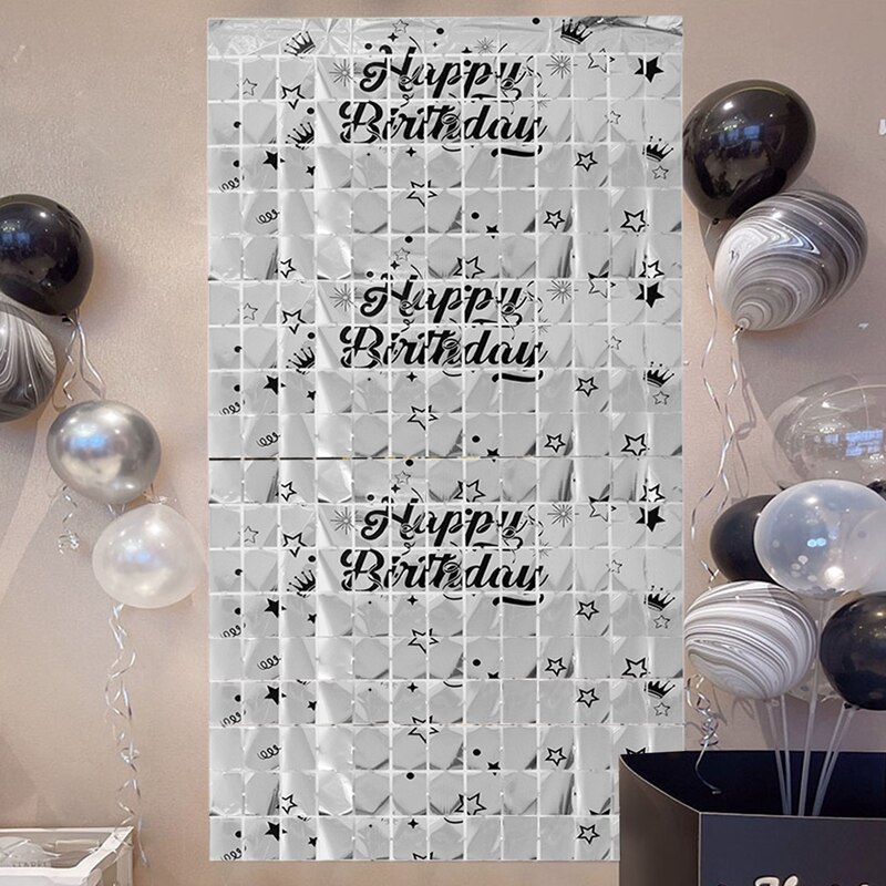 Cortinas de fondo para , decoración de feliz cumpleaños, aniversario de adulto