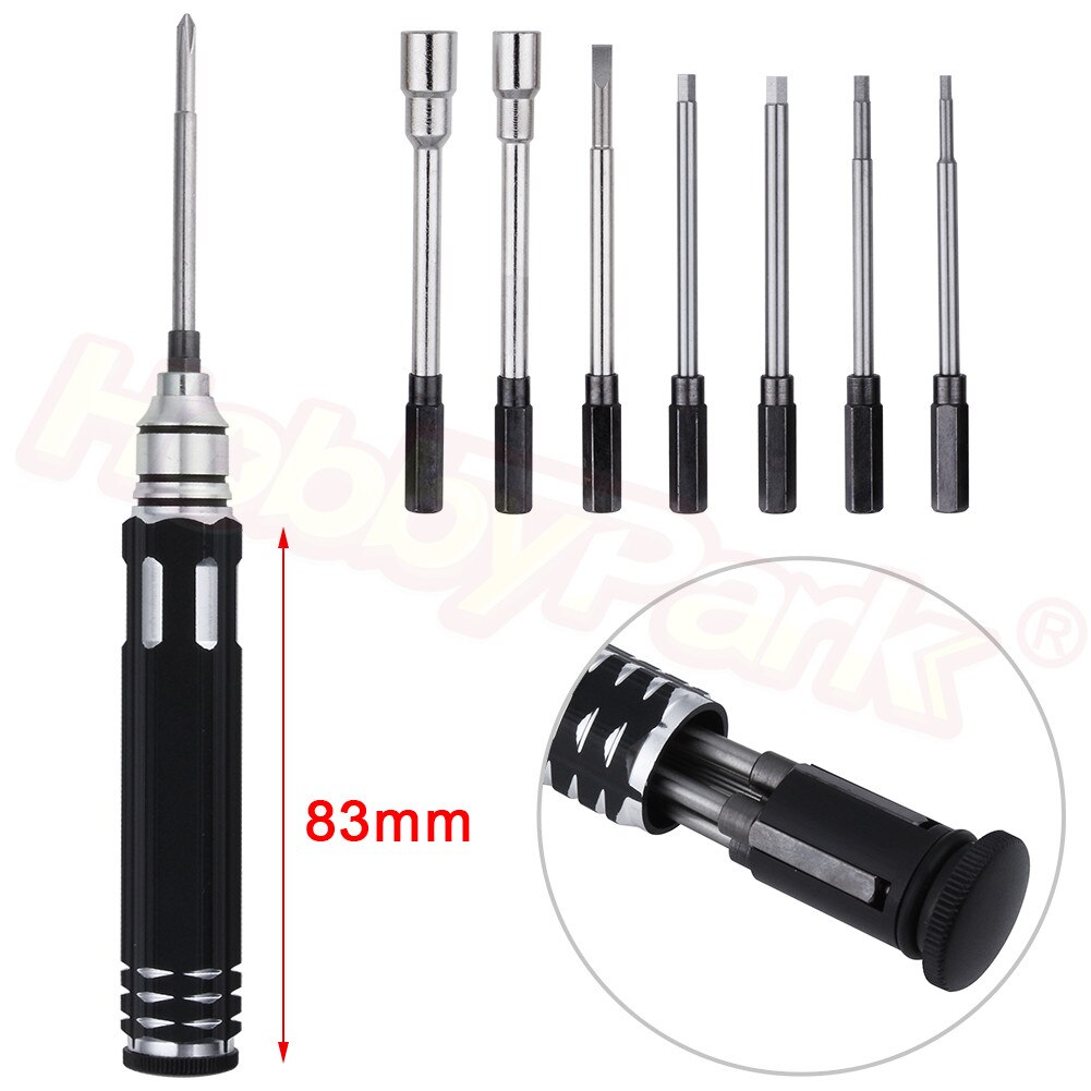 RC Hobby Hardware Repair Tools 8 in 1 Hex Screwdrivers Hex Screw driver Kit Set Mini For Helicopter Plane Car Pocket