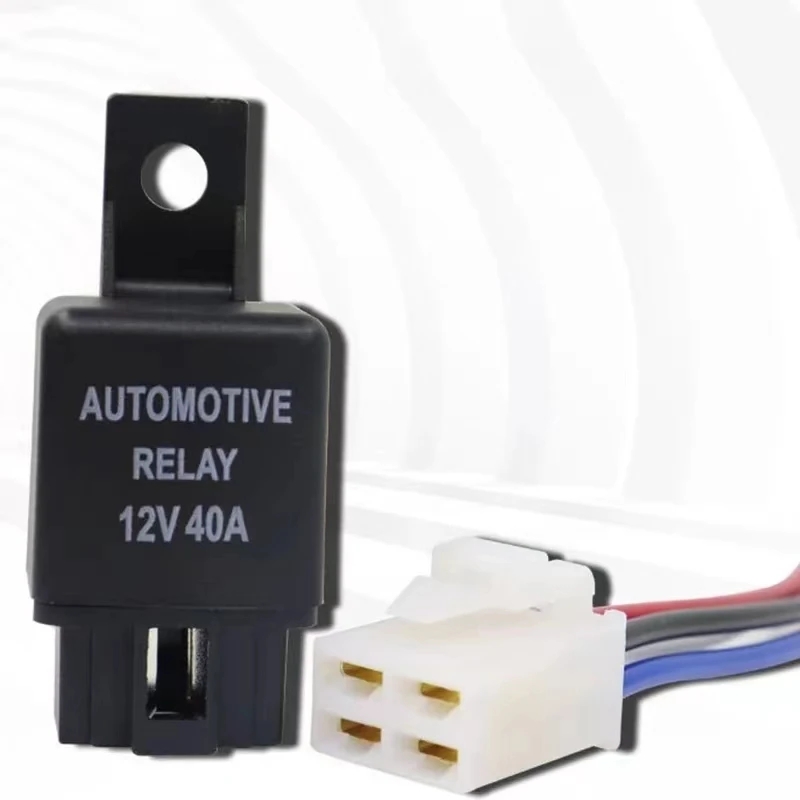 Waterdichte Autorelais 12V 40A Auto Automotive 4-pins SPST-alarmrelais SPST-contacttype met voorraden Zware stroomstarttool