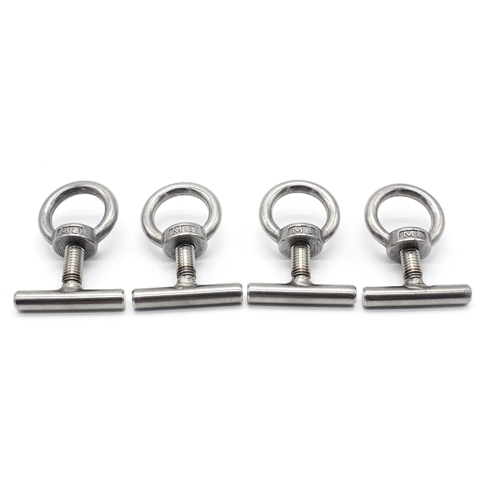 Silver Fixing Eye Bolts Multiflexboard Locking Rail Load Securing Lashing Eyelets for VW T5 T6 Seat Washer Car Accessories