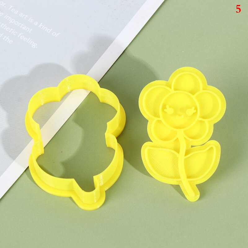 1 Piece Of Flower Plastic Decorative Biscuit Mould Diy Kitchen Cake Decoration Tool Cookie Stamp Mold Kitchen Tool: 5