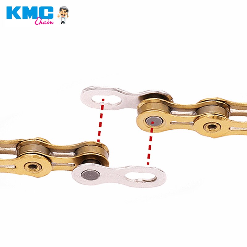 2 Pairs KMC Chain Missing Link 6/7/8/9/10/11 Speed Silver Gold Color Reusable Chain Magic Clasp Bicycle Chain Repair Parts